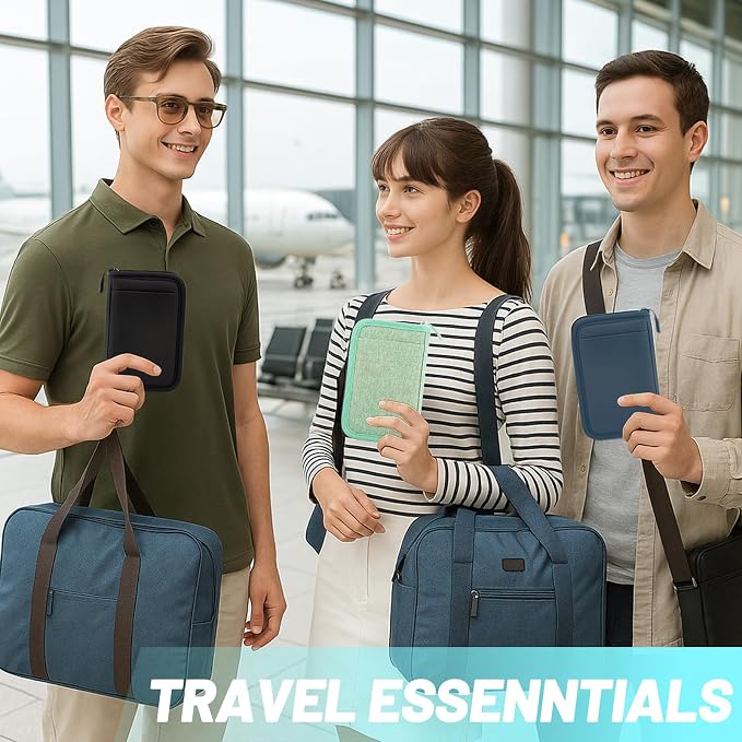 Passport Holder for Travel Essentials, RFID Blocking Protector Passport Wallets - Image 6
