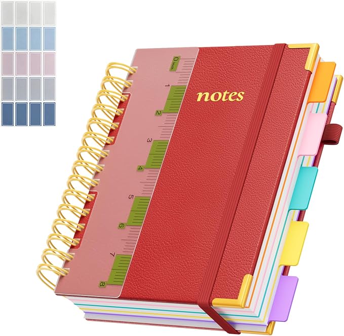 XYark A5 Hardcover Spiral Notebook, 6.3"x8.5" College Ruled Notebooks by XYark