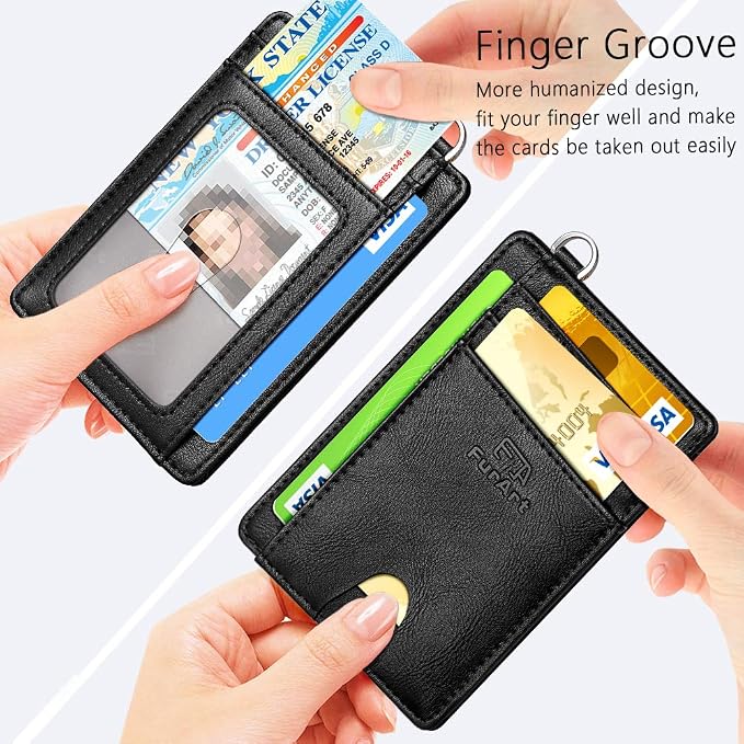FurArt Slim Minimalist Wallet RFID Credit Card Holder - Image 3