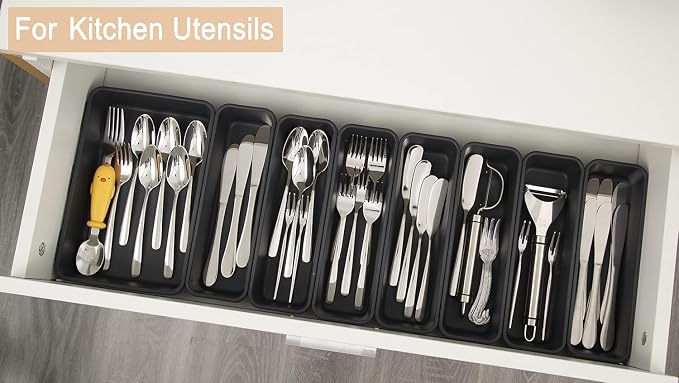 Kutesna 25 PCS Interlocking Desk Drawer Organizer Separator - Image 6