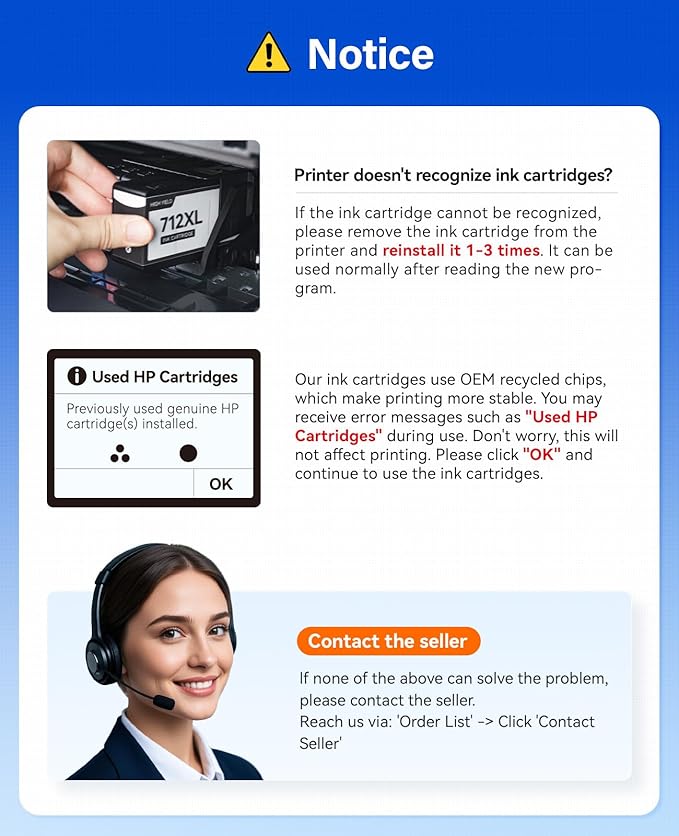 712 712XL Ink Cartridges Combo Set 4-Pack High Yield with chip Replacement for HP 712 712XL Ink Compatible with HP Designjet T650 T630 T230 T210 T250 Studio Plotter Printer (Black/Cyan/Magenta/Yellow)-DeskLoop Office