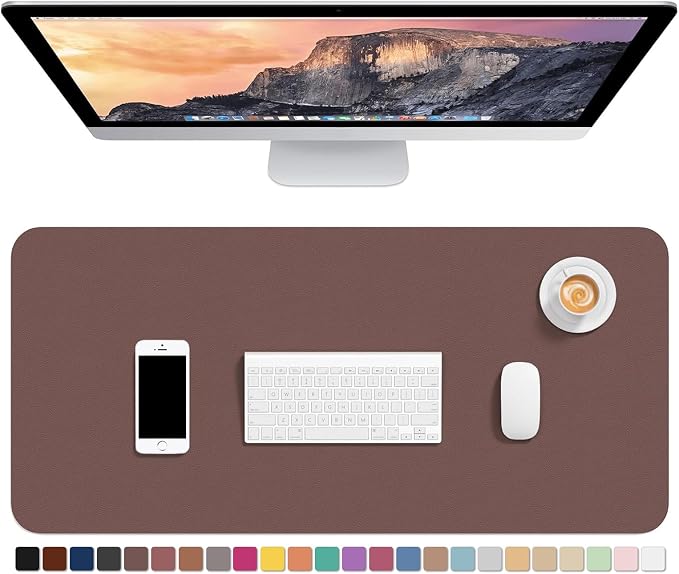 Hsurbtra Desk Pad, XL Extended Mouse Pad, Waterproof Desktop Blotter Protector by Hsurbtra