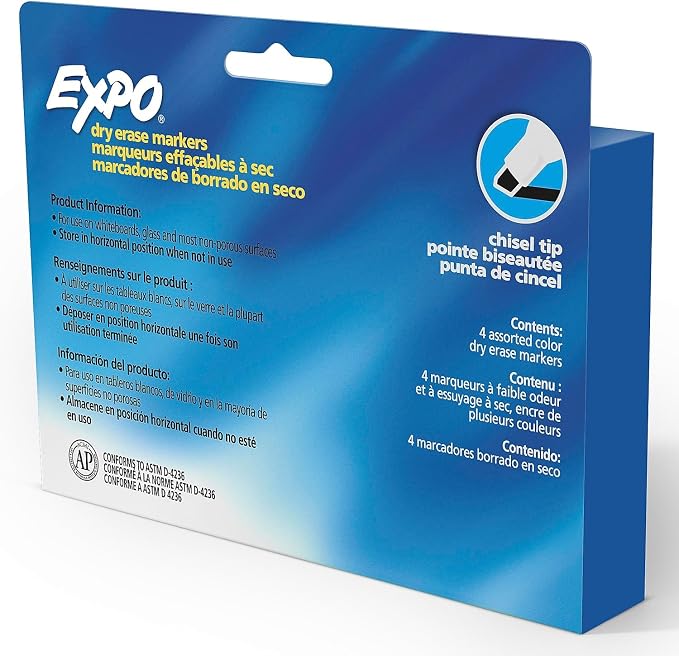 EXPO Dry Erase Markers, Low Odor Ink, Chisel Tip, Organization, Essential - Image 8