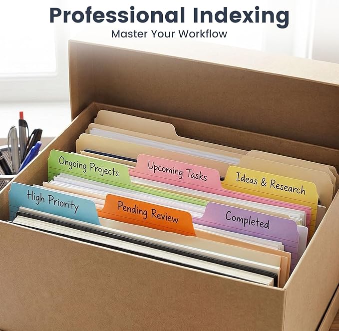 Koogel Index Cards 3x5, Dividers Notecards Memo Scratch Pad - Image 5