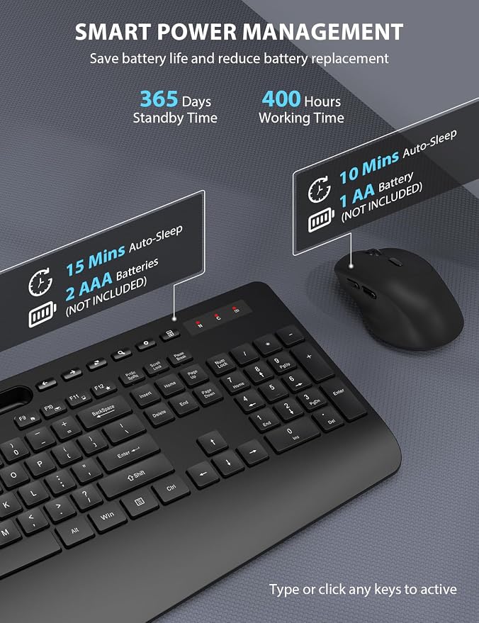 Wireless Keyboard and Mouse Combo - Image 4