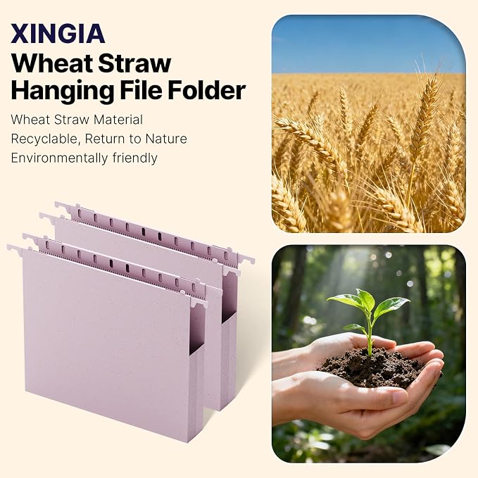 XINGIA Hanging File Folders Letter Size, Heavy Duty 1" Expanding Hanging File - Image 6