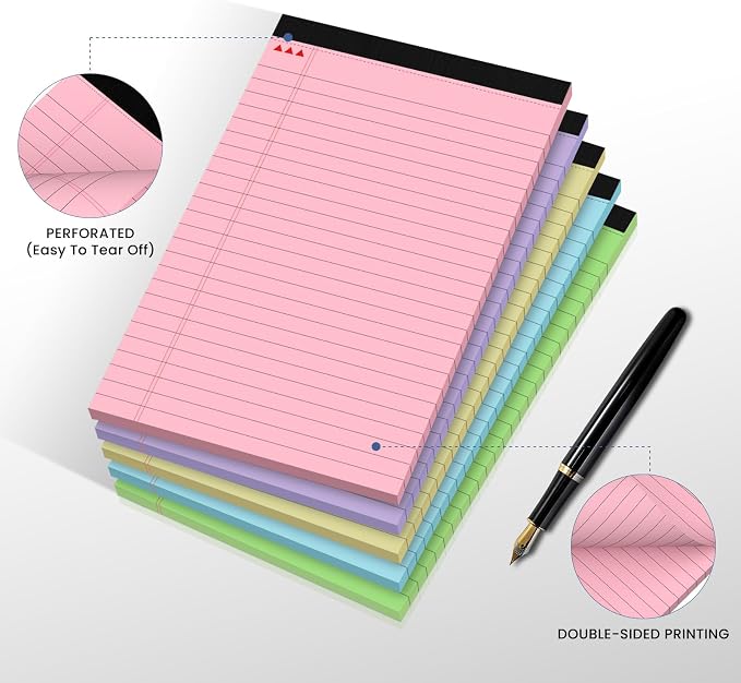 10pcs Small Note Pads, Color Notepads 5x8 College Ruled Notebook, Writing Pads - Image 4