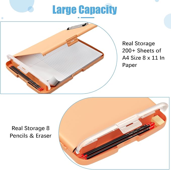 Hongri Clipboard with Storage with Pen Holder, Folder Nursing Clip Board 8.5 x - Image 3