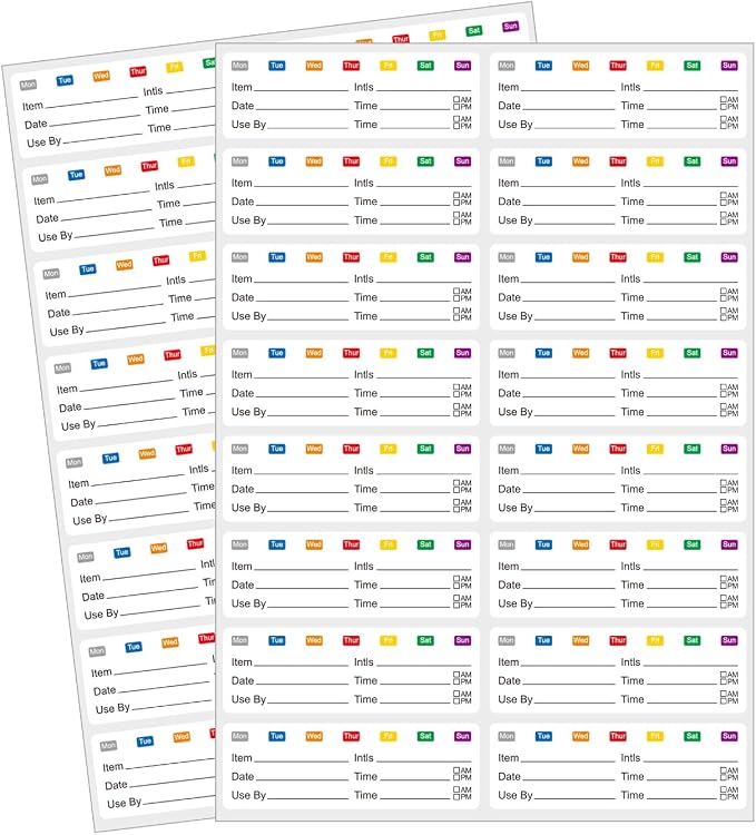 STARLIBOO Removable Freezer Labels Stickers, Blank Freezer Labels by STARLIBOO