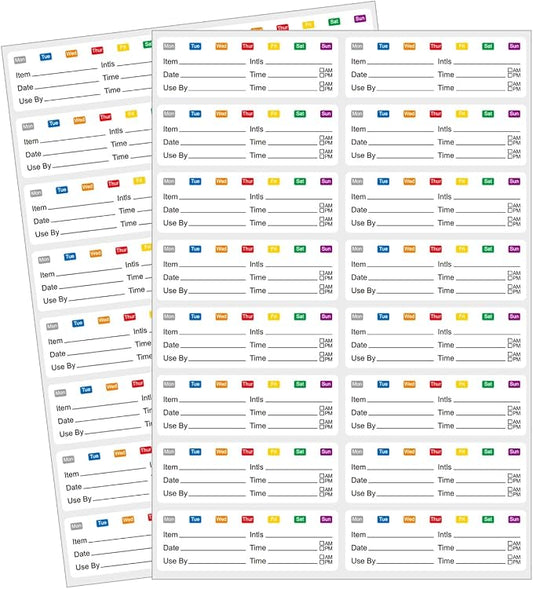 STARLIBOO Removable Freezer Labels Stickers, Blank Freezer Labels by STARLIBOO