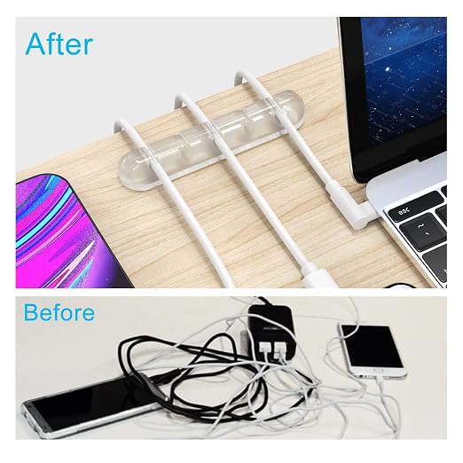 INCHOR Cord Organizer, Cable Organizers USB Cable Holder Wire Organizer Cord - Image 2