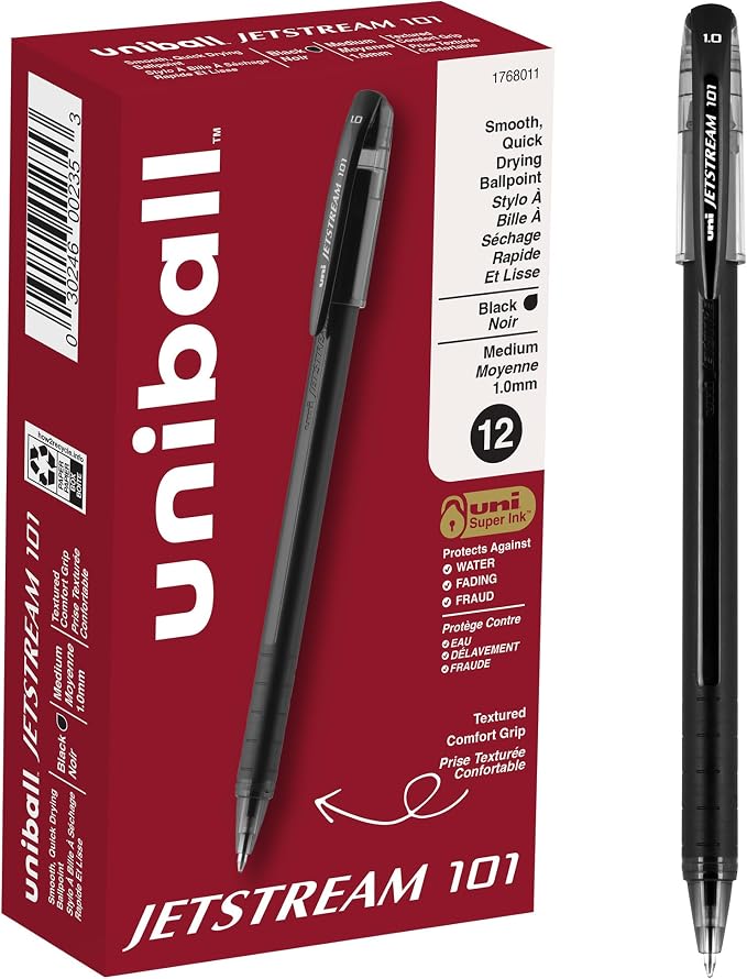 uniball Jetstream 101 Roller Ball Pen, Bold 1 Mm by uni-ball