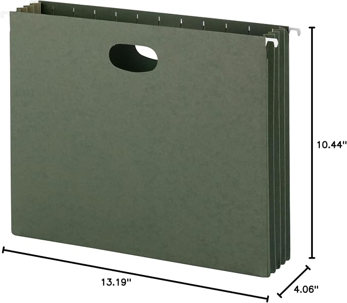 Smead Hanging File Pocket with Full-Height Gusset, 3-1/2" Expansion, Letter Size - Image 8
