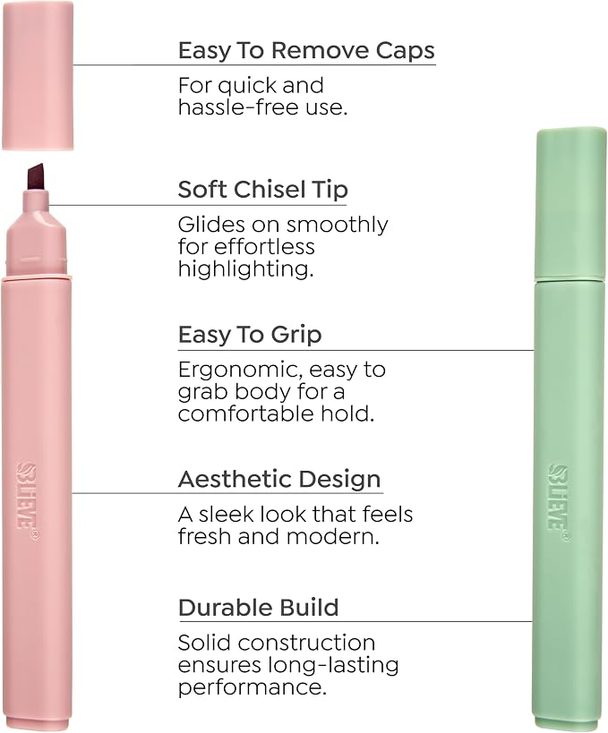 BLIEVE - Aesthetic Highlighters and Gel Pens - Image 6