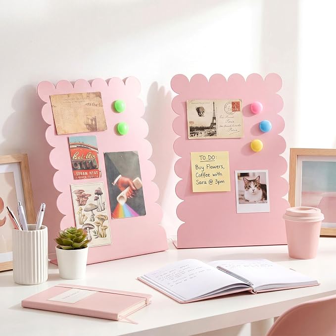 Gueevin 2 Pcs Magnet Board Standing Magnetic Metal Board - Image 6