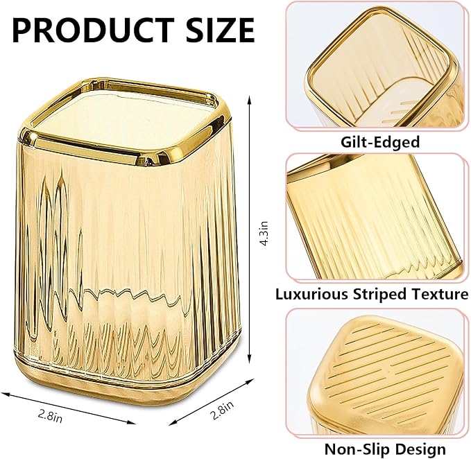 Pen Holder for Desk, Makeup Brushes Cup, Pencil Organizer, Pen Cup Pencil Caddy - Image 5