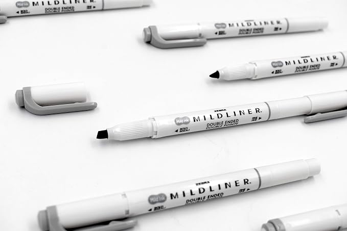 Zebra Pen Mildliner Dual-Tip Highlighters, Broad and Fine Tips, No Bleed - Image 2