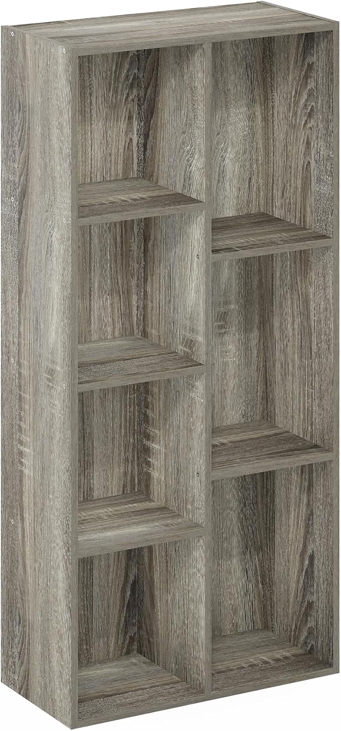 Furinno LUDER Book Shelf, 7-Cube Bookshelf, Bookcase - Image 6