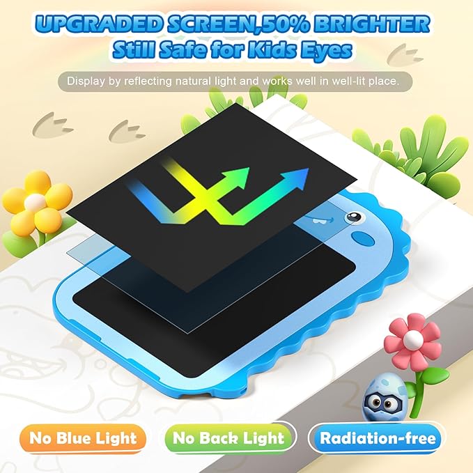 2 Pack LCD Writing Tablet for Kids, 6.5 Inch Colorful Doodle Board Drawing - Image 6