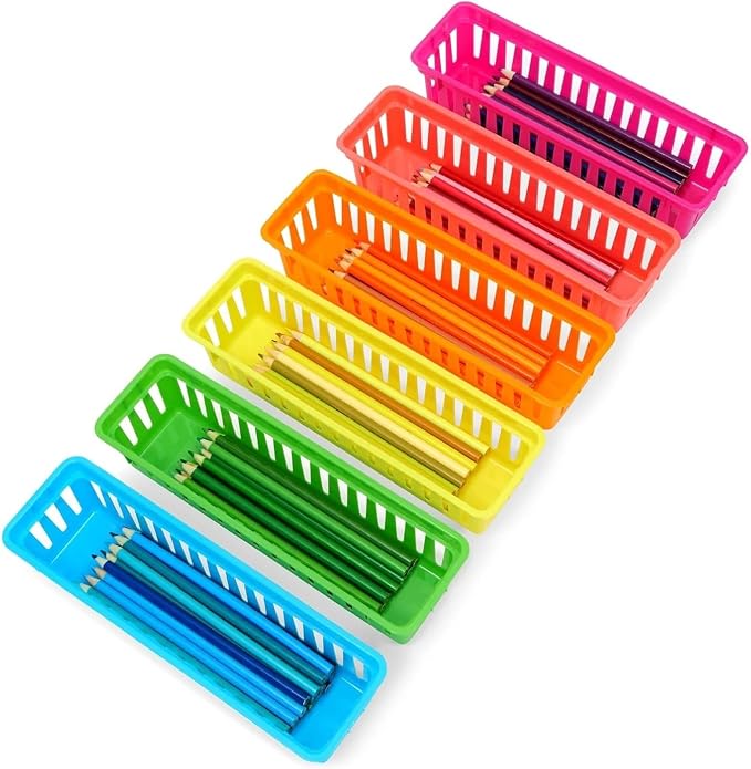 Juvale 24-Pack Pencil Holder Trays and Organization Baskets - Image 7