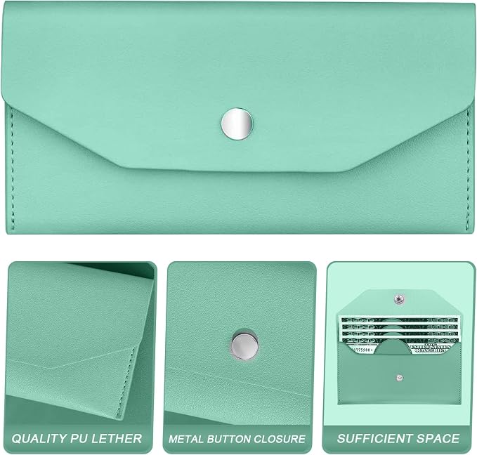 Pu Leather Cash Envelope Wallet - Image 3
