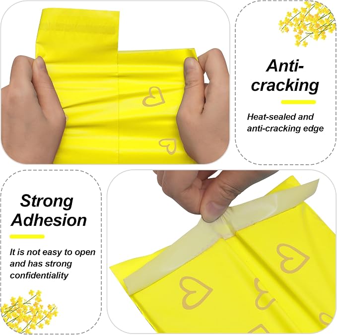 JinRuiKJ Thank You Poly Mailer 6x9 Inch 100 PCS, Shipping Bags - Image 4