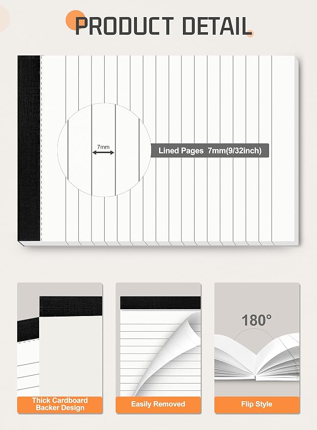 Small Notepads 4x6 for Office 6 Pack Pocket Note Pads 4x6 for Reminders and - Image 3