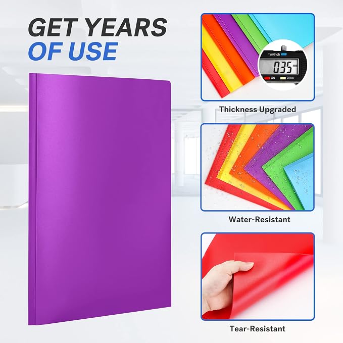 Sooez 6 Pack Pocket Folder - Image 4