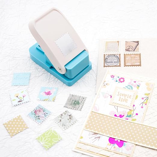 Square Stamp Punch, 1 Inch Square Stamp Puncher Postage Stamps Punches - Image 3