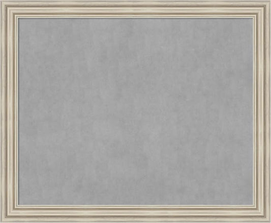 Amanti Art Silver Framed Magnetic Board 38x46 X-Large Vision Board by AmantiArt