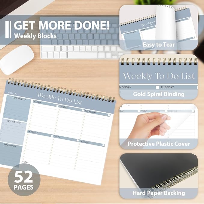 Weekly To Do List Notepad, Undated Planner - Image 5