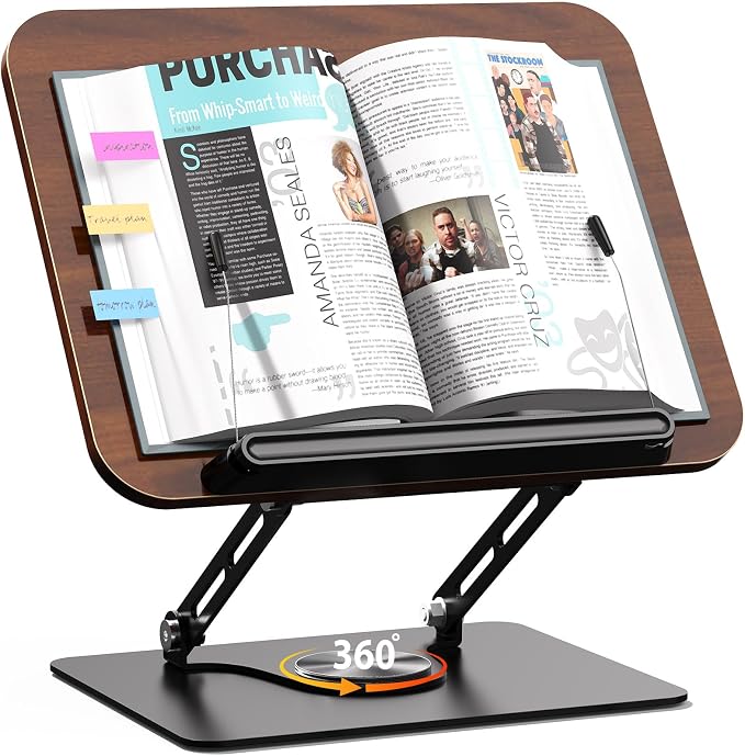 Abiglifty Book Stand for Reading, Adjustable Book Holder by ABIGLIFTY