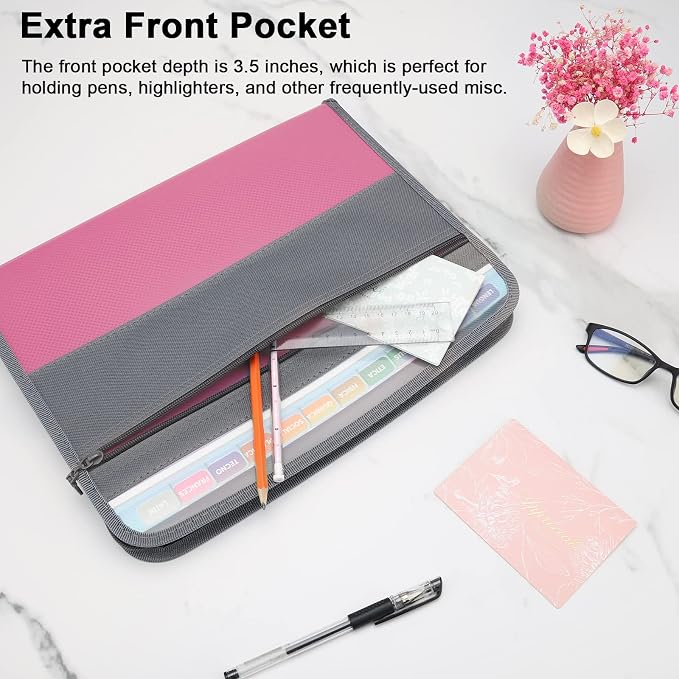 NAFY Expanding File Folder, 13 Pockets Document Organizer - Image 4