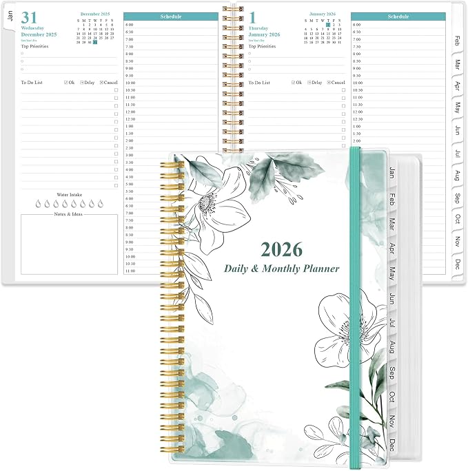 2026 Daily & Monthly Planner by Heveboik