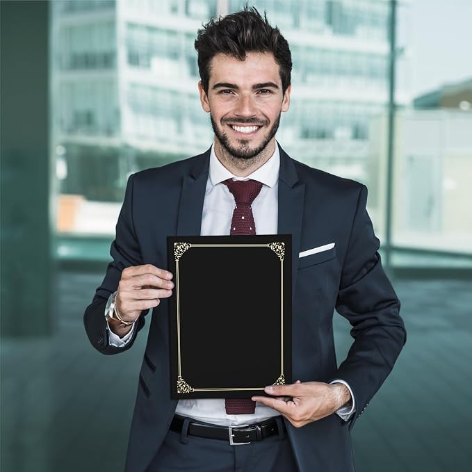 BELLE KR® Black Certificate Holders 8.5 x 11, Documents and Diplomas - Image 8