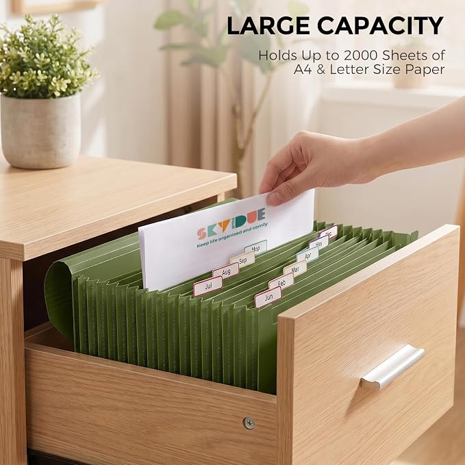 SKYDUE Accordion File Organizer, Expanding File Folder - Image 8