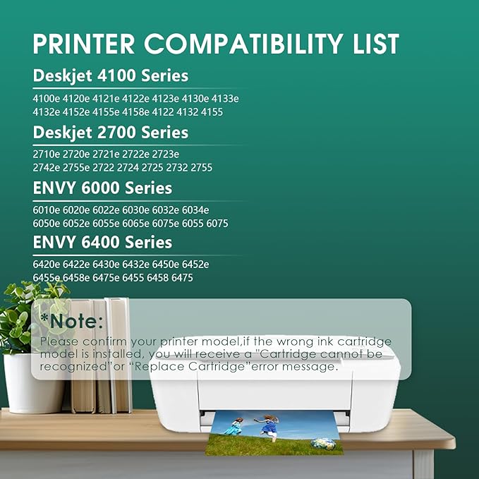 67XL Ink Cartridges Black Color Combo Pack Replacement for Ink 67 67XL 67XXL DeskJet 2755e 2755 2700e 2700 2734e 4155e Envy 6055e 6400 6000 Envy Pro 6458 Printer(1 Black and 1 Color)-DeskLoop Office