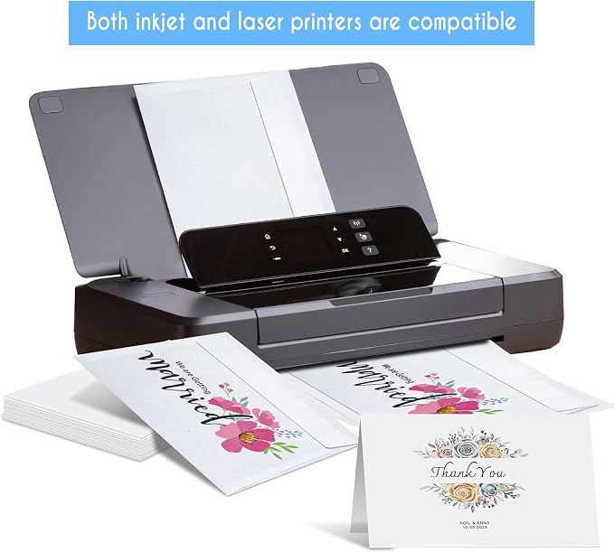 Blank Cards and Envelopes 4x6, 30 Pack White Invitation Card Stock - Image 4