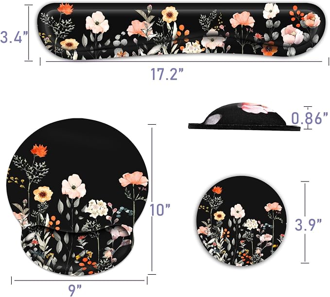 Ergonomic Mouse Pad with Wrist Rest and Keyboard Wrist Rest, Wrist Rest - Image 5