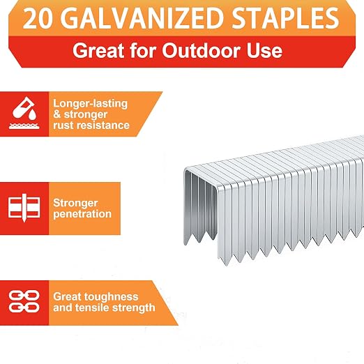 20 Guage Galvanized T/50 Staples - Image 4