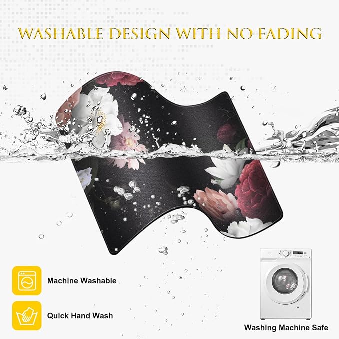 JIKIOU 3 Pack Mouse Pad with Stitched Edge, Portable Size-10.2x8.3in Peony | - Image 7