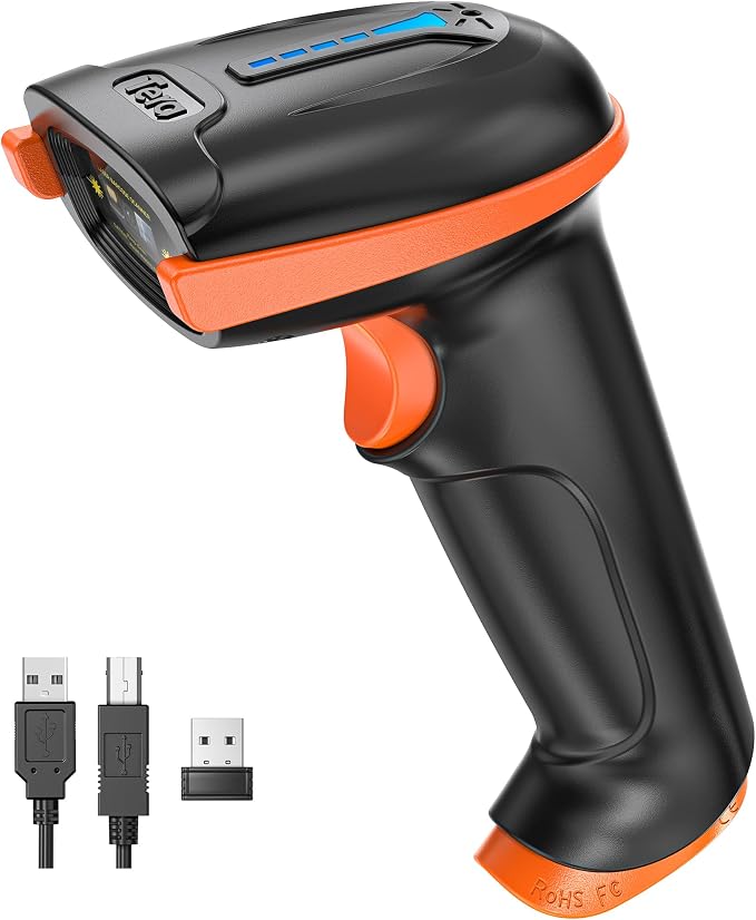 Tera Barcode Scanner Wireless 1D Laser Cordless Barcode Reader by Tera