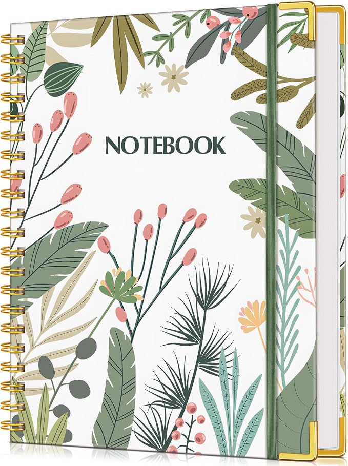 Lined Spiral Notebook Journal for Women, 150 Pages Aesthetic Notebooks 5.75” x by UEBZFOCS