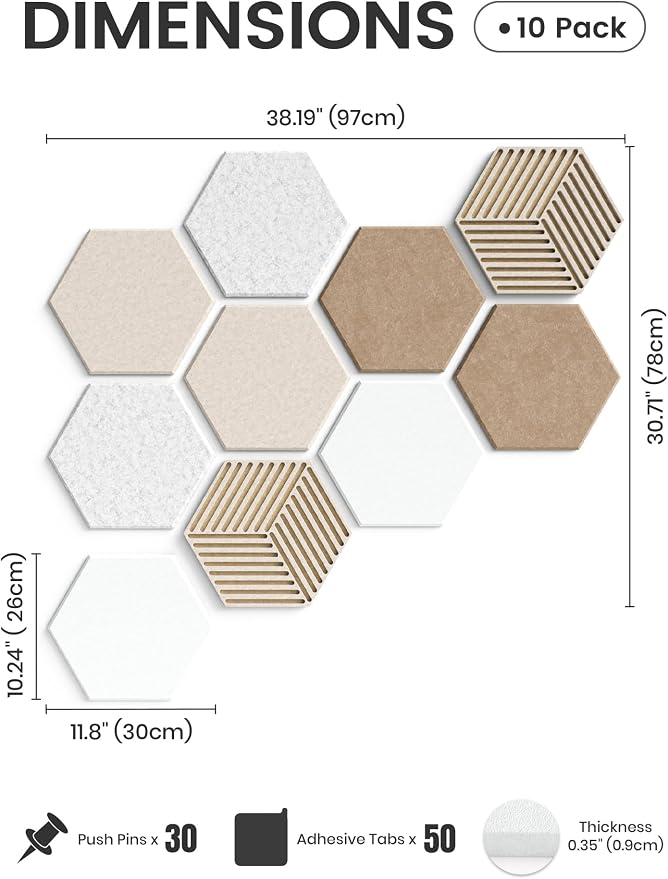Fluxynara Hexagon Cork Board Alternative - Image 2