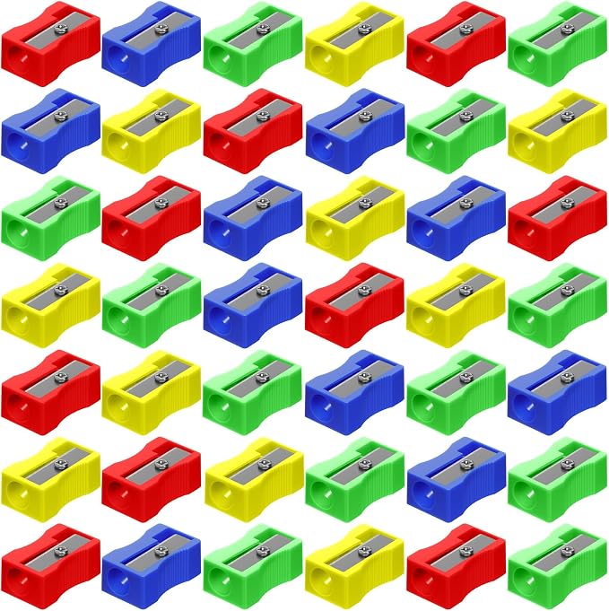 Fainne 200 Pcs Pencil Sharpeners Bulk, Mini Manual Pencil Sharpeners Handheld by Fainne