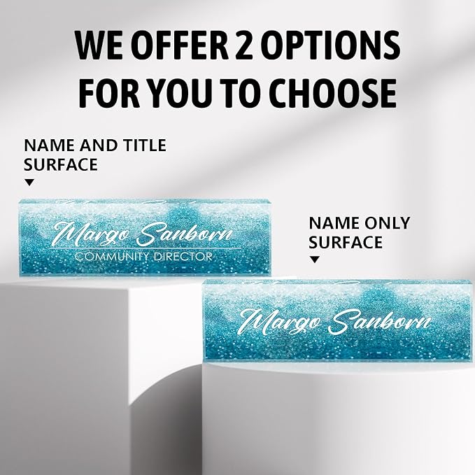 Personalized Name Plate for Office Desk Decor, Custom Gifts for Boss, Employee - Image 4