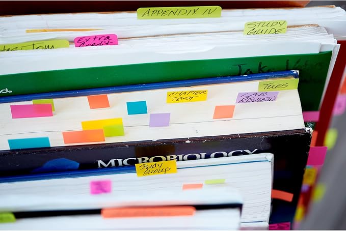 Post-it Page Markers, 1/2 in x 2 in, 100 Sheets/Pad, 5 Pads/Pack - Image 10