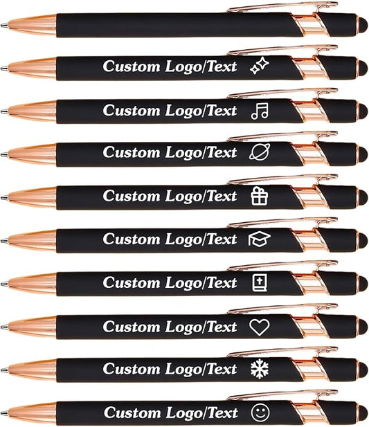CRME Ballpoint Pen 2-in-1 Stylus Bulk Custom Pens Personalized Engraved Metal by Unknown
