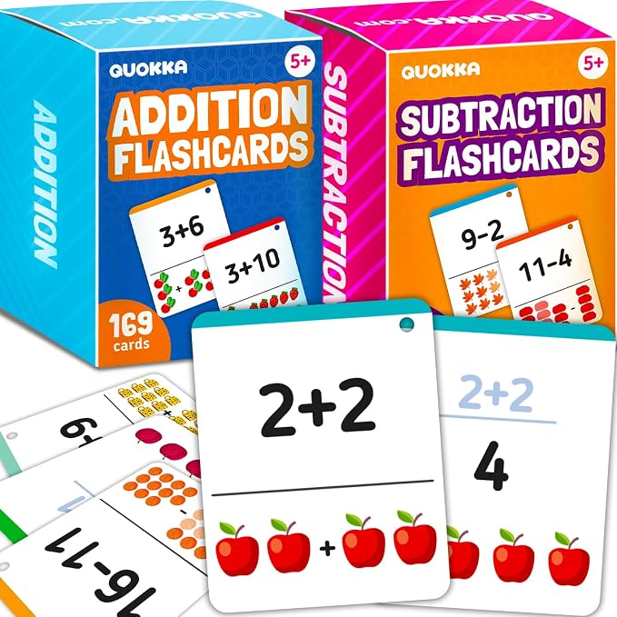 QUOKKA Addition & Subtraction Flash Cards Set by QUOKKA