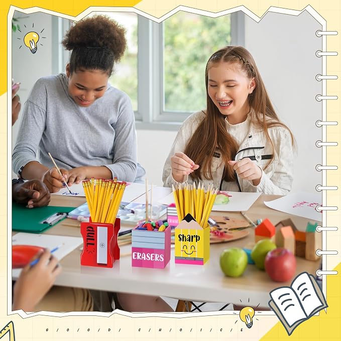 Gilprop 3 Pcs Back to School Sharp and Dull Pencil Holder - Image 5